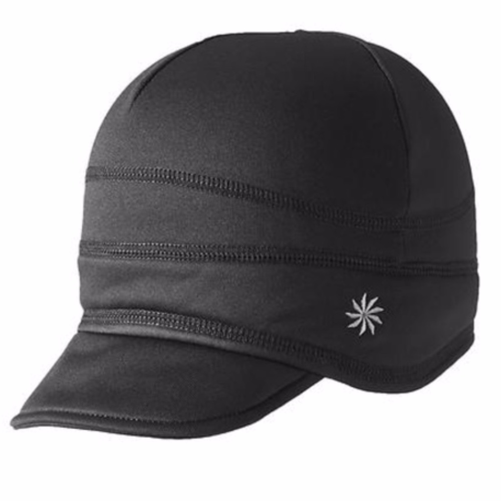 Athleta Pony Tail Black Polartec Beanie Hat